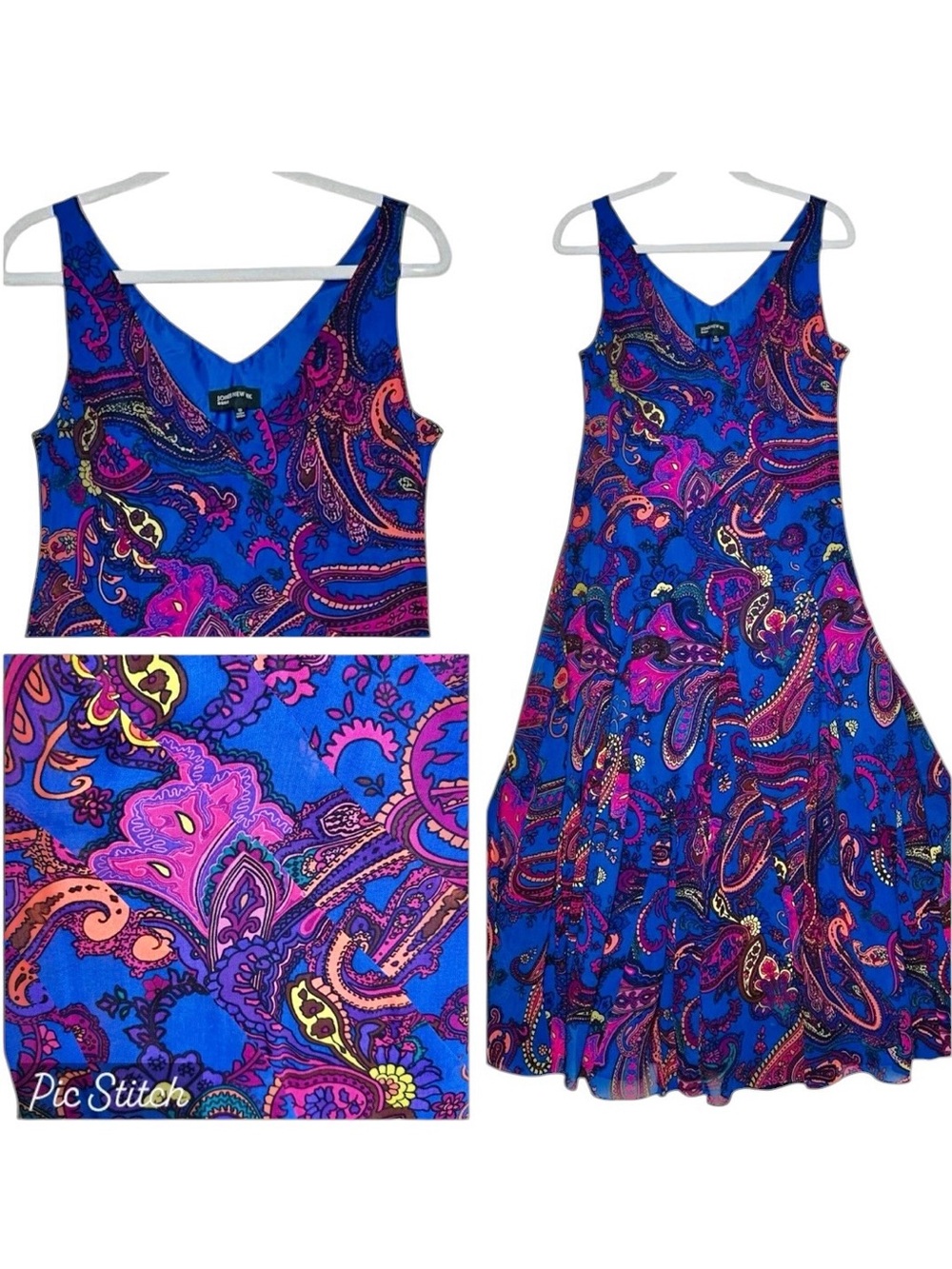 Jones NY Vintage 90’s 10 Colorful Paisley Full Flutter Hem Maxi Dress Maximalist
